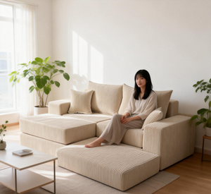 Olive Green Newly Launched 6 Module Customizable Free <strong>Combination</strong> Multi-seat <strong>Sofa</strong> <strong>Bed</strong> - Product Image 4