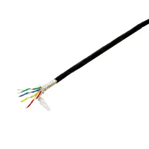 SYYGZPF-1-4x0.2/7 0.2mm2 7/0.20mm TPC FEP Silicone Jacket Electric Multi-Core 4 Core Shielded Cable