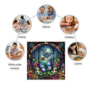 Tt Stijl <span class=keywords><strong>Custom</strong></span> Vorm Formaat Onregelmatige Puzzel Hout Puzzel Speelgoed Voor Volwassenen Familie Houten Puzzels Vlinder Kunst Decoratie - Product Image 4