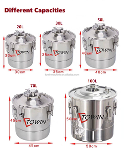 Tanque de Fermentación Towin de 100L para Cerveza, Whisky, <span class=keywords><strong>Ron</strong></span>, Brandy, Vodka, Destilador de Vino, Almacenamiento de Agua, Tanque de Acero Inoxidable - Product Image 2