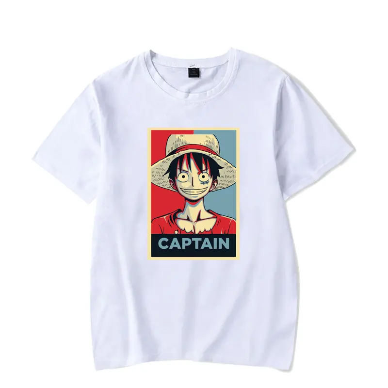 100% baumwolle t-shirt einem stück einem stück anime t-shirt ein stück anime t-shirt