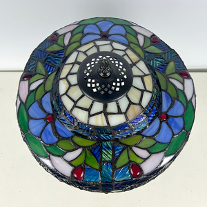 Lampada da Tavolo LongHuiJing Dragonfly Dome in Vetro Colorato, Multicolore <span class=keywords><strong>Marrone</strong></span>, <span class=keywords><strong>Paralume</strong></span> Artigianale Wisteria, LED Flessibile Semplice E26 - Product Image 5