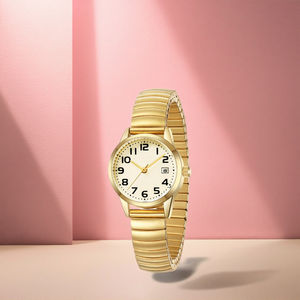 Женские спортивные кварцевые часы Seiko с расширительным ремешком из нержавеющей стали - Product Image 2