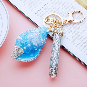 Porte-clés Coquillage Bling en Gros, Porte-clés Strass, Grand Porte-clés Conque de Plage, Porte-clés en Cristal, Porte-clés Pendentif Métallique - Product Image 6