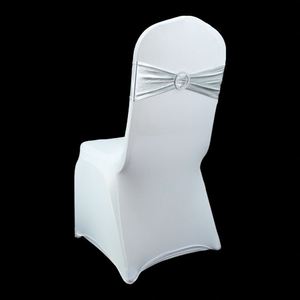 Meilleures ventes : Nœuds de chaise élastiques OEM en satin doré pour la décoration de mariages et banquets - Product Image 5