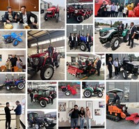 Tracteur utilitaire compact 4x4 80 CV avec moteur Yangdong CE Euro V, modèle best-seller, mini-tracteur à chenilles pour plantations