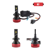 Bombilla LED H7 para Faros Delanteros con Tubo de Calor y Ventilador de Doble Rodamiento para una Iluminación Frontal Estable, Faros LED para Mercedes W221