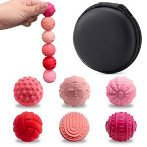 Lot de 6 balles magnétiques en silicone, jouets sensoriels EDC anti-stress, pour soulager l'anxiété, balles magnétiques sensorielles en silicone - Product Image 3