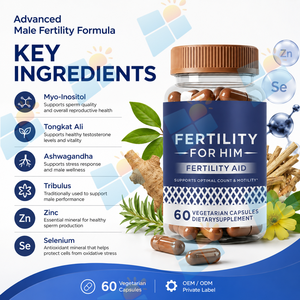 Cápsulas de Apoyo a la Fertilidad Masculina de Marca Privada OEM/ODM, Fórmula Personalizada, Complejo de Vitalidad Masculina, Píldoras Nutricionales para Hombres Adultos - Product Image 2
