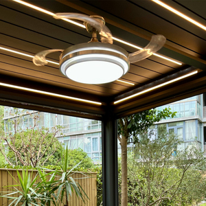 <span class=keywords><strong>Prix</strong></span> d'usine Chapiteau de balcon en fer anti-pluie patio pop up pergola extérieure en <span class=keywords><strong>aluminium</strong></span> à persienne en <span class=keywords><strong>aluminium</strong></span> blanc - Product Image 4