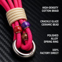 Cordon en nylon tressé robuste avec embouts en caoutchouc 8 mm pour doudounes d'hiver, manteaux de ski, sweats à capuche