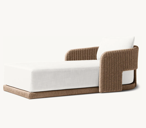 Diseño Sassanid Patio al aire libre Juegos de jardín Hotel Resort Suministro Todo clima Mimbre <span class=keywords><strong>La</strong></span> <span class=keywords><strong>Paz</strong></span> Chaise - Product Image 3