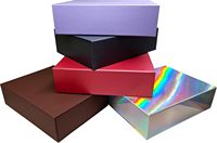 Boîte cadeau magnétique, boîte cadeau violette avec couvercle pour cadeaux, boîte de demande en mariage pour témoin, mariage, Noël, Halloween, anniversaire, emballage cadeau