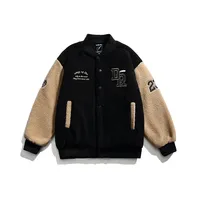 Jaket Varsity Windbreaker Berkualitas Tinggi LAYENNE untuk Pria, Gaya Jalanan, Bordir Custom, Ritsleting, Jaket Baseball Musim Dingin yang Modis