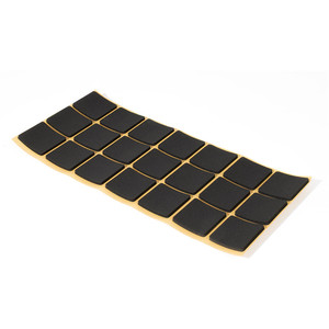Adhesive <b>felt</b> <b>pad</b>. Self-adhesive. Black. Die-cut sheet - Product Image 1