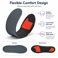 Semelles intérieures pour chaussures de sport, pour hommes et femmes, en EVA, absorbant les chocs, coussinets de soutien pour le talon et l'avant-pied, respirants, évacuant l'humidité, confortables