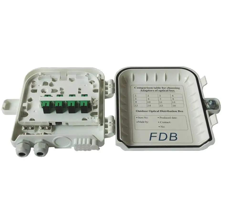 بسعر المصنع صندوق توزيع IP65 8 منافذ مع الألياف الضوئية 1x 8 FTTH جهاز تقسيم صغير