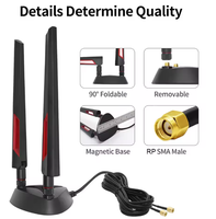 Antenne CPE Pro pour routeur WiFi externe 5G 4G LTE 3G GSM, base magnétique TS9 RP-SMA mâle, longue portée