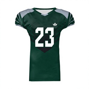 Camiseta de Fútbol Americano para Hombre, Cuello en V, Manga Corta, Sublimada, Transpirable, Uniforme Deportivo para Entrenamiento de Equipo - Product Image 1