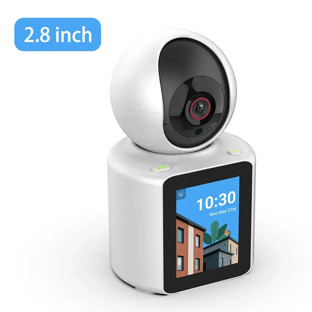 Video-Anruf Baby-Monitor WLAN-Interkom Kamera mit 2,8 Zoll IPS-Bildschirm FHD 1080P Zwei-Wege-Talk IP Cam Nachtsicht-Sicherheitskamera