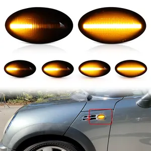 5 options feux de signalisation latéraux séquentiels pour BMW MINI Cooper R50 R52 R53 02-08 feux de signalisation clignotants