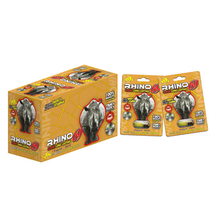Botol pil Rhino, kemasan kotak tampilan kartu efek 3D, botol pil peningkat seksual pria, praktis - Product Image 1