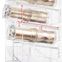 Benutzer definierte luxuriöse Acryl-Arbeits platte Rotating Cosmetic 64 Lipsticks Tower Organizer für den Großhandel