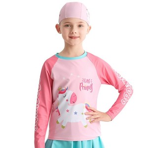 Traje de Baño de Dos Piezas para Niñas SwimBobo, Secado Rápido, Mangas con Diseño de Paneles, Protección Solar UPF 50, para Natación y Deportes Acuáticos - Product Image 5