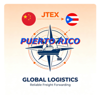 Transitaire fiable de Chine vers Porto Rico, service professionnel de consolidation de fret en LCL (moins d'un conteneur)