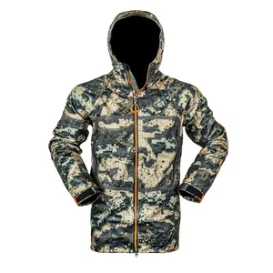 Parka de chasse camouflage pour homme, veste d'extérieur à coutures soudées, vêtements de chasse camouflage imperméables