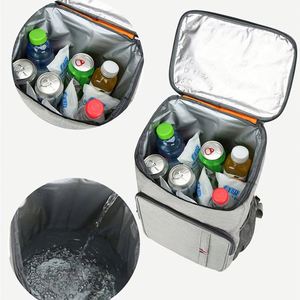 Outdoor Large Capacity <b>Cooler</b> Bag Double Picnic Hiking <b>Cooler</b> <b>Backpack</b> Camping Beach Waterproof Insulated <b>Cooler</b> <b>Backpack</b> - Product Image 4