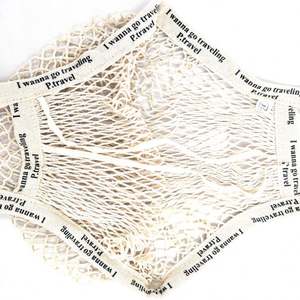 Marché cuisine épicerie réutilisable shopping légumes produire lavable écologique Jr fourre-tout coton bio maille sacs fruits filet sac - Product Image 2