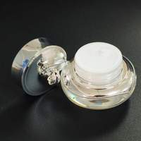Pots en plastique cosmétique vides pour gel de construction et crème, 5g 10g, double paroi acrylique, écologiques et recyclables, vente en gros usine, bon marché