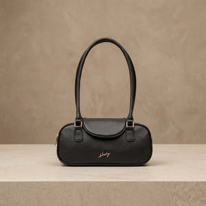 Women Lady Shoulder Bag Single Strap Textured Matte Leather <b>ZIP</b> Closure Modern Korean Design Travel & Daily Use - Product Image 2