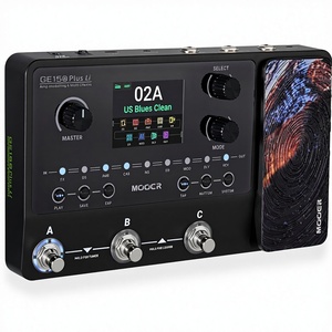 Pédale multi-effets compacte MOOER GE150 Plus Li Black, nouvelle génération, pour modélisation d'amplis de guitare, outil de jamming, looper, <span class=keywords><strong>machine</strong></span> à rythmes, batterie 9h. - Product Image 1