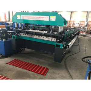 <span class=keywords><strong>Machine</strong></span> à fabriquer des tôles de toiture en acier coloré ondulé, <span class=keywords><strong>machine</strong></span> à tôles de toiture espagnole, moteur de découpe hydraulique contrôlé par PLC, haute performance - Product Image 5