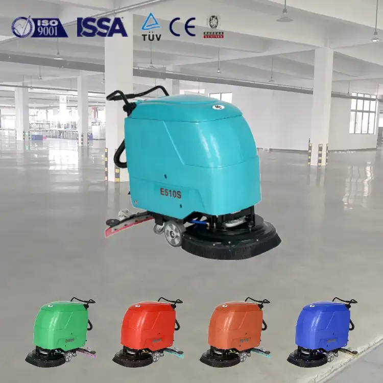 E510S small automatic industrial electric walk behind manual office floor cleaning dryer equipments