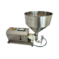 Machine de remplissage de pâte à pompe rotative, remplisseuse semi-automatique de liquides haute viscosité avec trémie