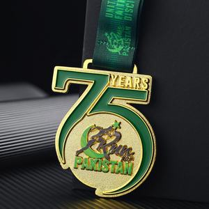 Vente en gros médailles souvenir du pakistan 75 ans médaille souvenir du sport en vrac - Product Image 6