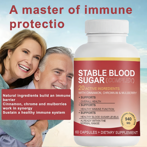 Complément alimentaire pour le glucose sanguin, 60 capsules avec cannelle, chrome, mûrier, stabilise le glucose sanguin, L-taurine, poivre de Cayenne - Product Image 4