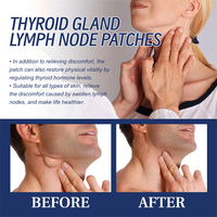 Patchs OEM Glande Thyroïde Lymphatique 20 Pièces pour Traitement de l'Hyperthyroïdie, Thyroïdite et Goitre