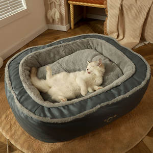 Op Maat Gemaakte Hoepel Katoen Gezellig Eersteklas Hondenbed Kattenmat Kussenbed - Product Image 4