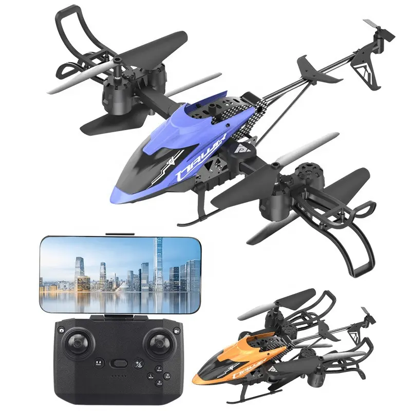 2.4G Channel Remote Controlled Aircraft Quadcopter Drone Alloy Metal 4 Rotors Photography Radio Control Toy RC Helicopter Camera