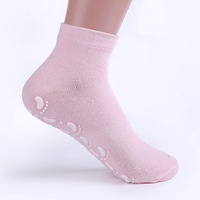 Chaussettes de yoga Pilates antidérapantes en coton avec logo personnalisé Chaussettes en silicone antidérapantes pour le sport et le fitness à domicile