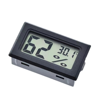 Mini termómetro con pantalla LCD Digital, higrómetro, probador de Interior para medidor de temperatura y humedad, componentes electrónicos, 2 unidades