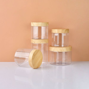 Bao Bì Mỹ Phẩm Pet Lọ Nhựa <span class=keywords><strong>100Ml</strong></span> 500Ml Rộng Miệng Lưu Trữ Lọ Vít Cap Cho Kem Dưỡng Da Kem Chăm Sóc Kem Kẹo Cho Chăm Sóc Da - Product Image 3