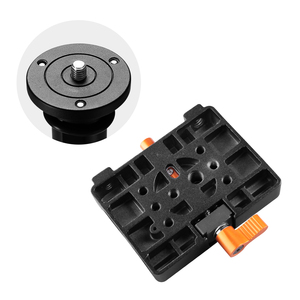 Trépied en alliage d'aluminium à engrenages E-IMAGE PSK01 avec colonne centrale flexible à élévation rapide, adaptateur QR, hauteur de travail maximale 2,3 m pour caméra PTZ - Product Image 4