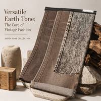 Tissu en denim extensible rétro couleur terre, sergé délavé pour jeans, pantalons et vêtements de travail
