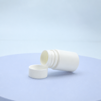 Flacon à pilules en plastique blanc HDPE certifié GMP, 20 CC, flacon vide pour comprimés et capsules, emballage pharmaceutique avec logo personnalisé