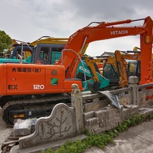 96% nouvelle pelle à chenilles moyenne EX120-3 Hitachi avec moteur Cummins et composants Hyundai pelles d'occasion à vendre en Chine - Product Image 1